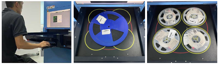 Машина за броене на компоненти на рентгенова макара Изображение на тип макара