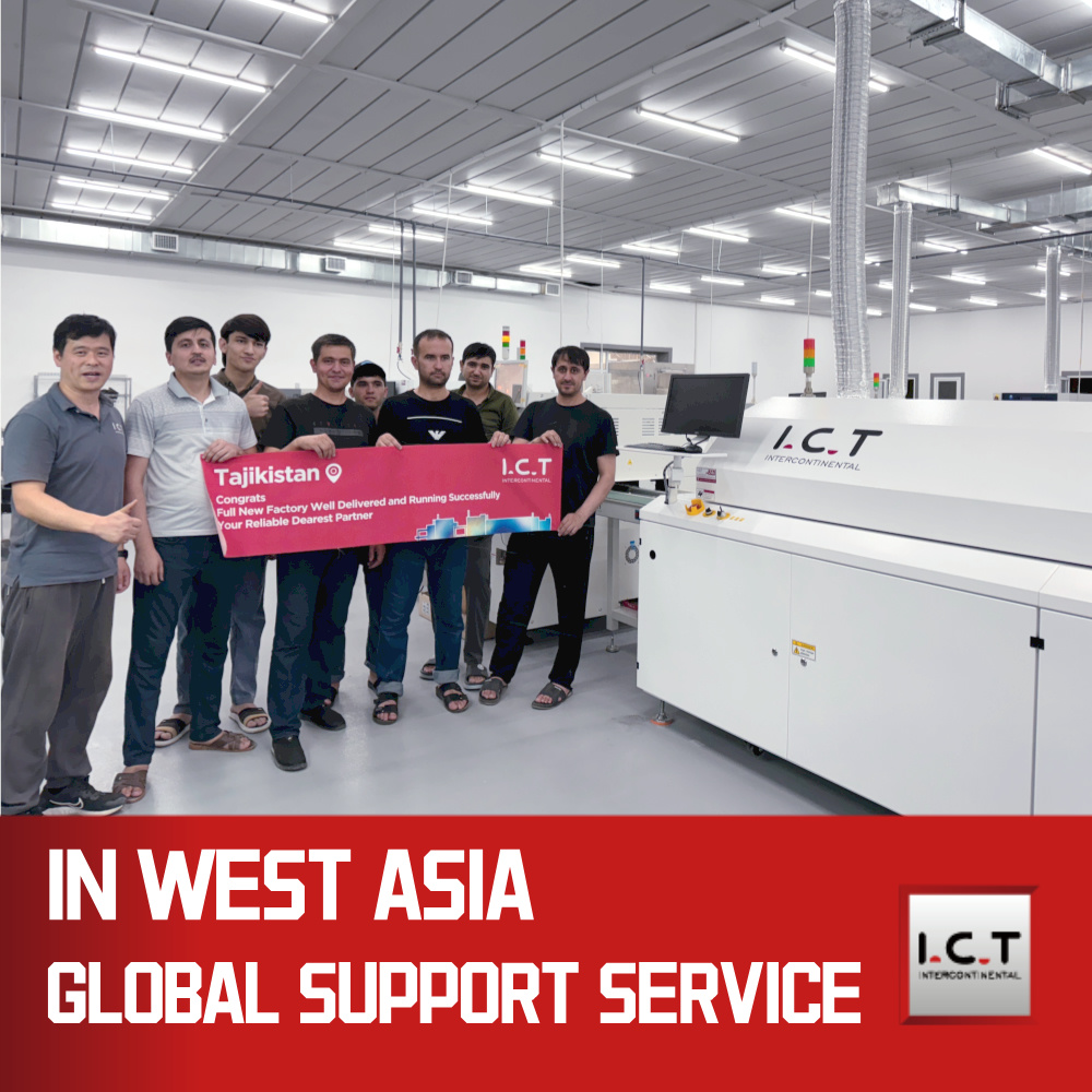 I.C.T | Инфрачервена 6-зонова инфрачервена SMT фурна за претопяване на ниска цена