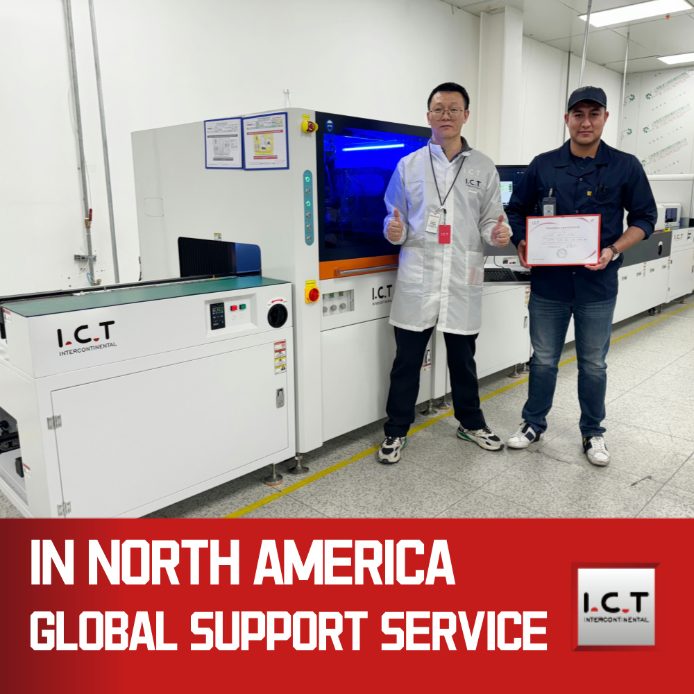 I.C.T | SMT машина за двойно цифрово конформно покритие Линия за производство на печатни платки