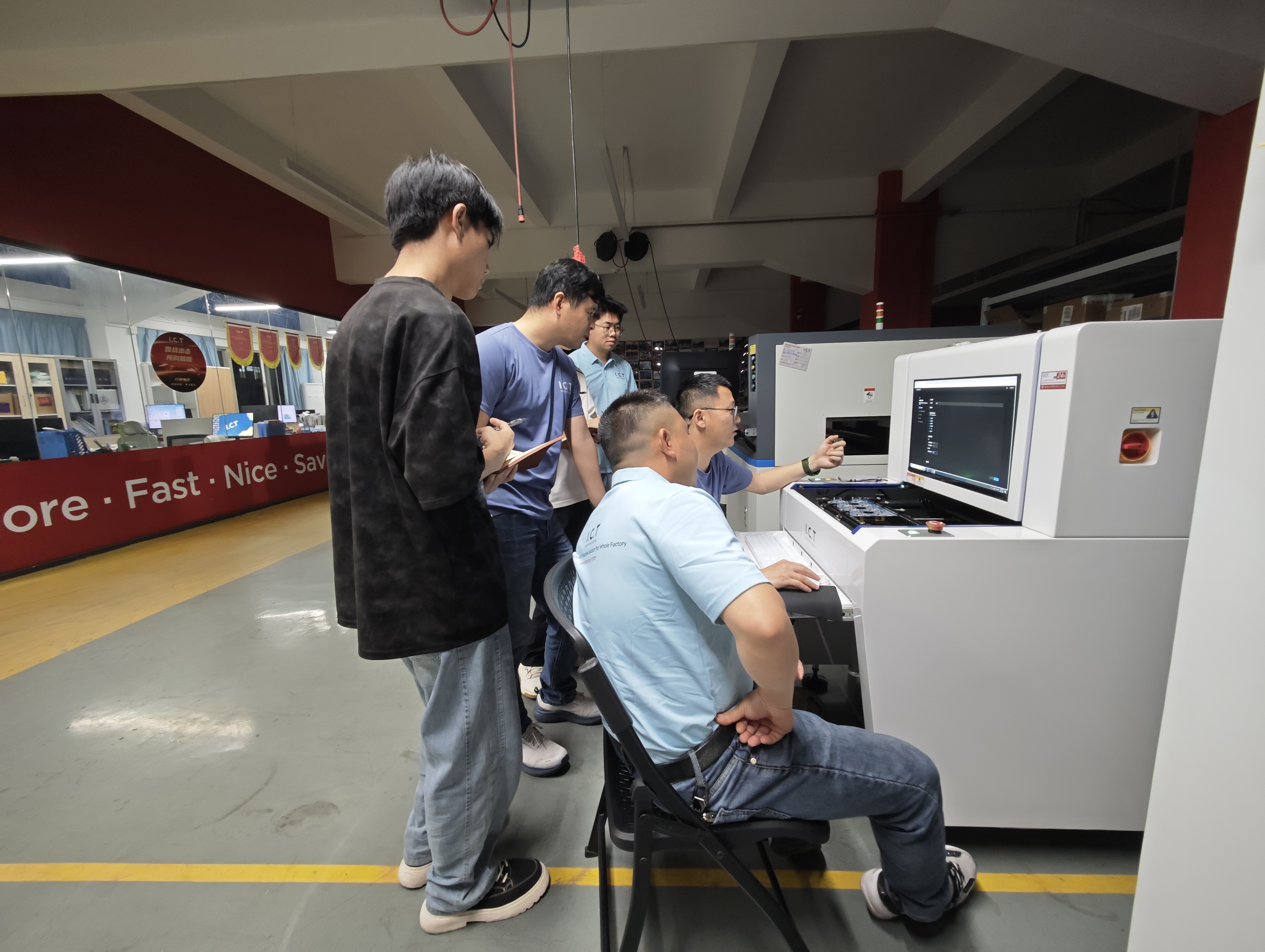 Офлайн AOI обучение на системата I.C.T-V8