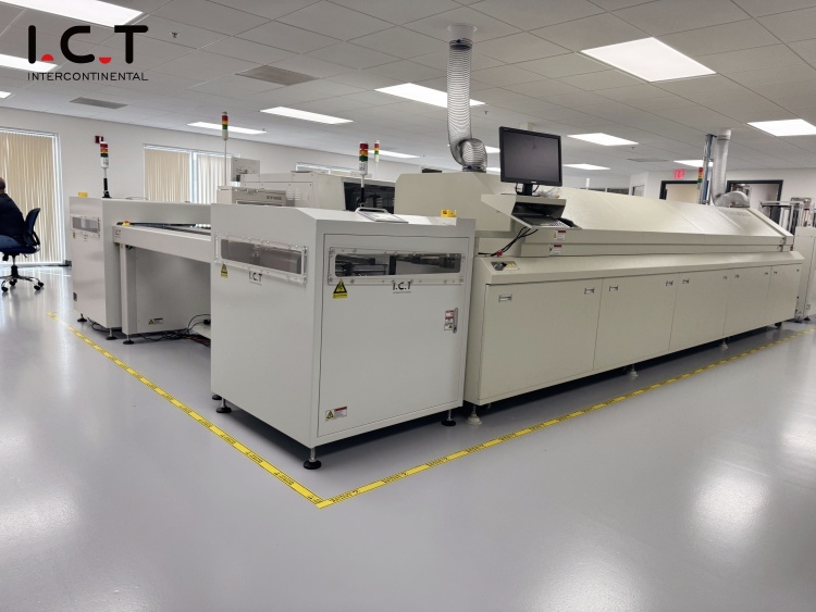 I.C.T SMT линия с транспортьор за завой