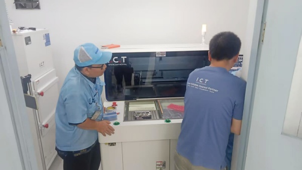 I.C.T Техническа поддръжка за PCBA Router Machine до EMS в Индонезия.
