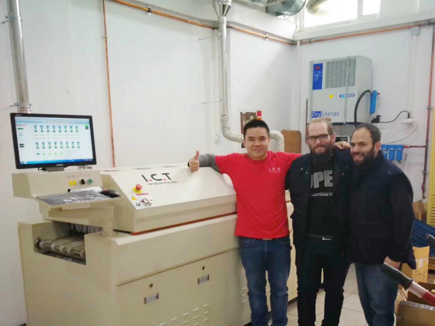 пълна автоматична smt ai производствена линия печатна платка