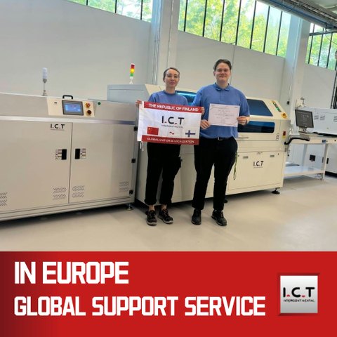 I.C.T | Автоматична 500 mm Smt PCB конвейерна трансмисия Цена