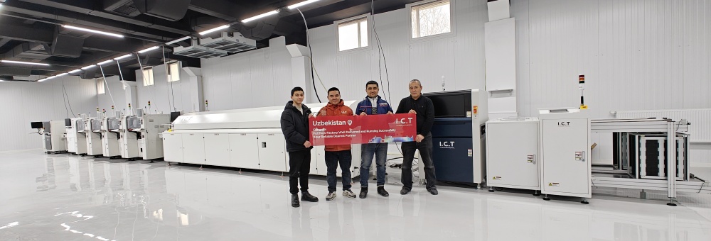 I.C.T Техническа поддръжка на SMT и DIP линии в Узбекистан
