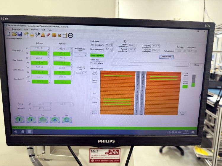 I.C.T Поддръжка в чужбина за вертикална втвърдяваща фурна в Мексико 1