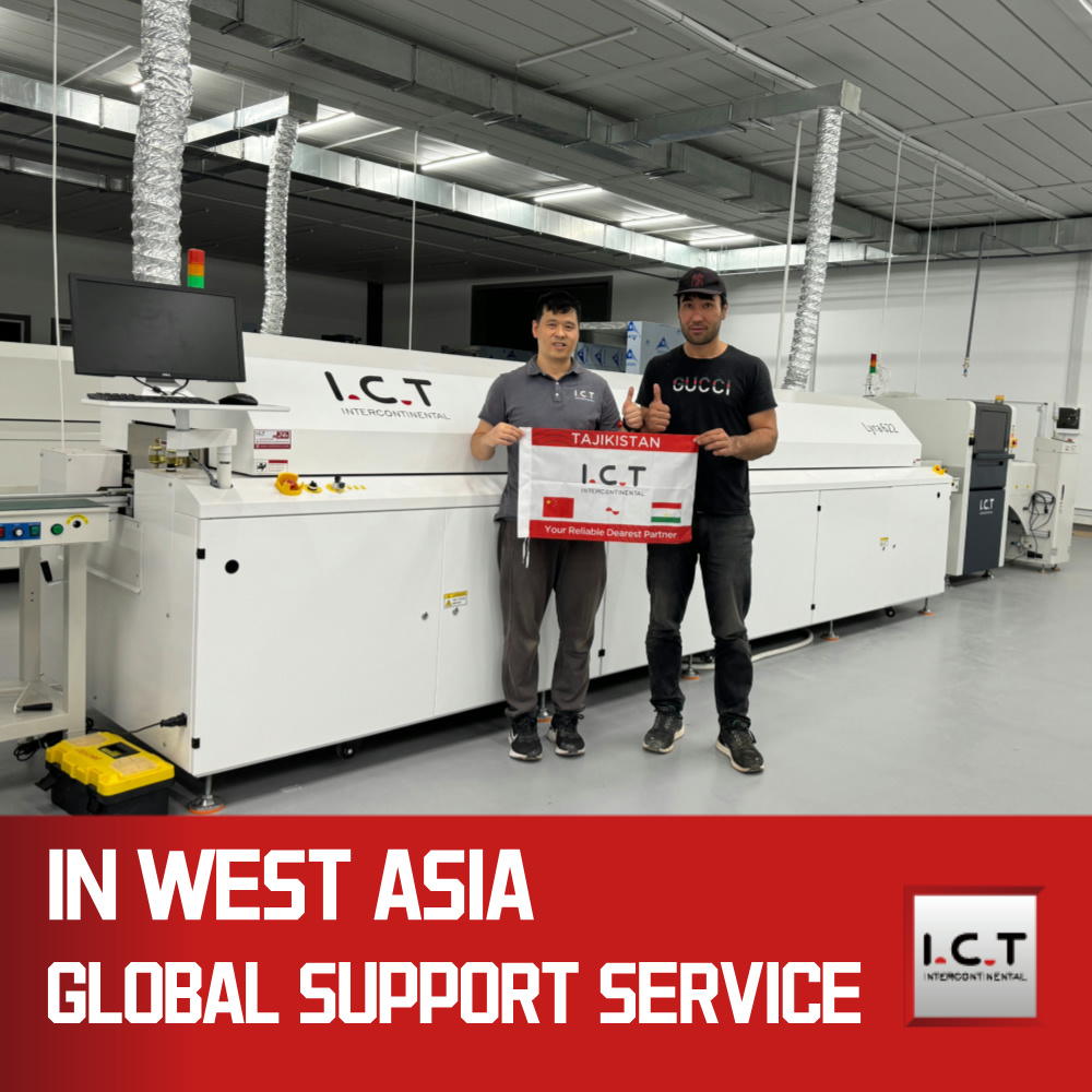 Машина за запояване с горещ въздух SMT със среден размер без олово 