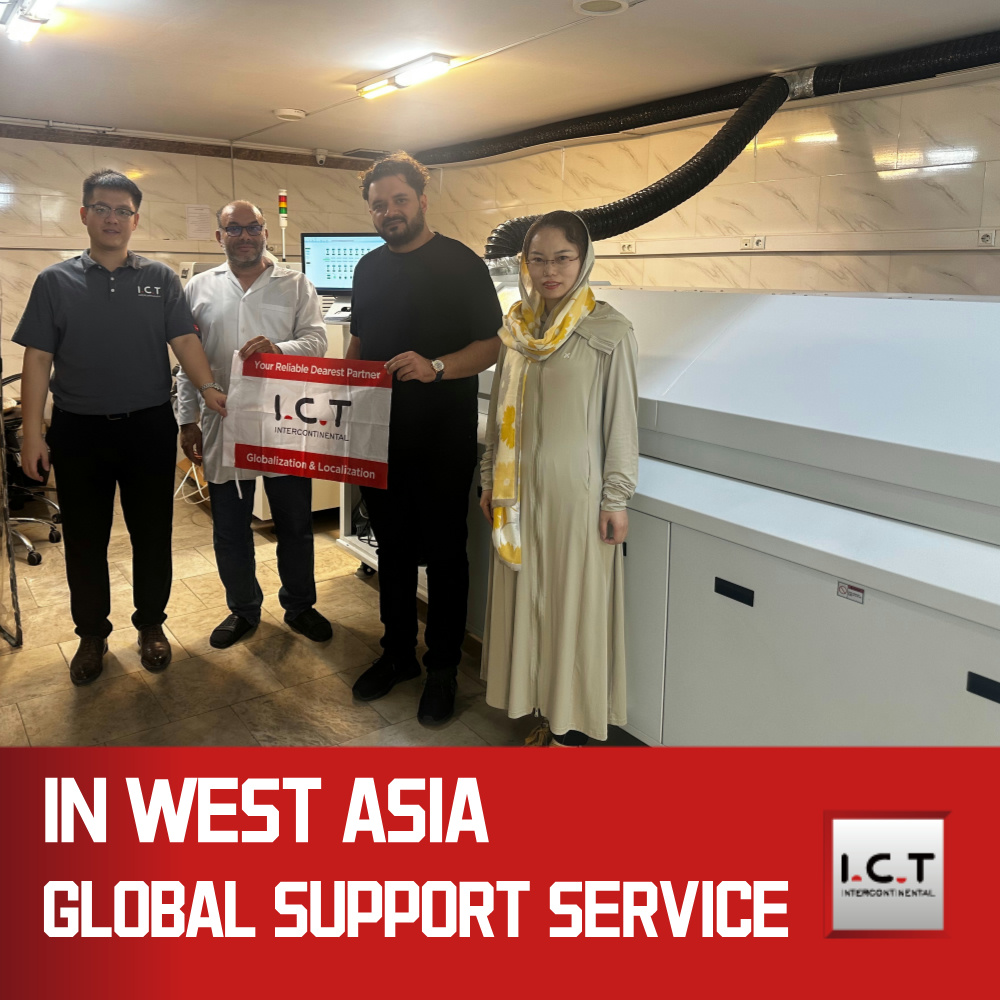 I.C.T | 9 зони SMT инфрачервена фурна за претопяване SMT машина за сглобяване Цена