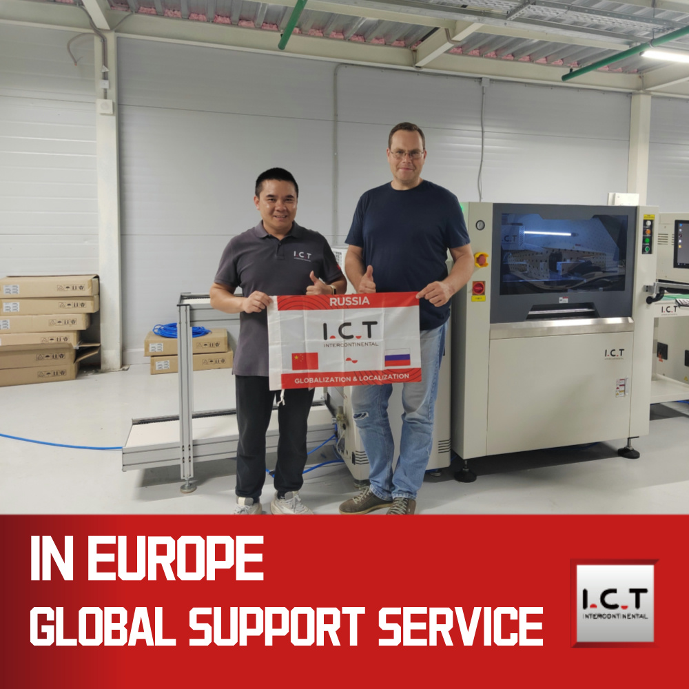 Напълно автоматичен SMT PCB Screen Stencil Printer Machine Автоматичен модел I.C.T-5151 