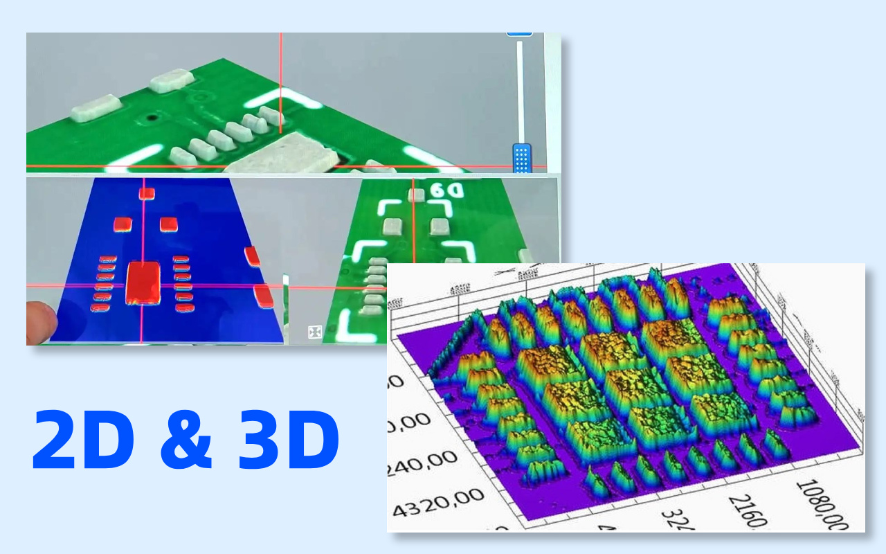 3. Сравнение на 2D SPI срещу 3D SPI технология