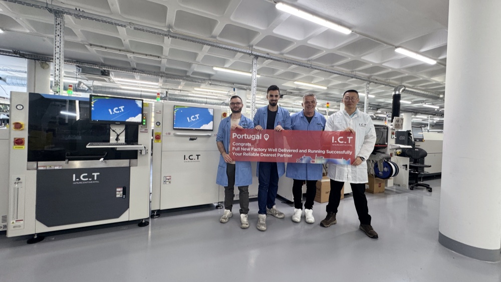 I.C.T успешна доставка на решение за SMT линия в Португалия.jpg