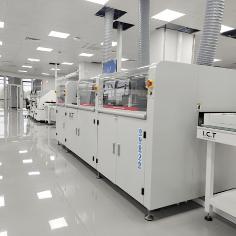 I.C.T-SS550 | Напълно автоматична онлайн машина за запояване със селективна вълна 