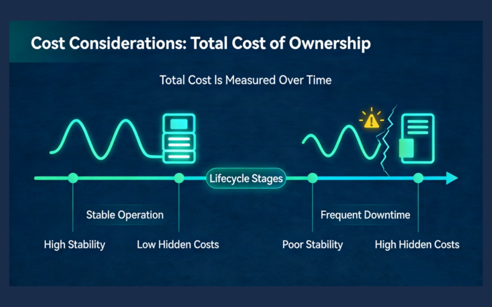 Общите разходи се измерват във времето