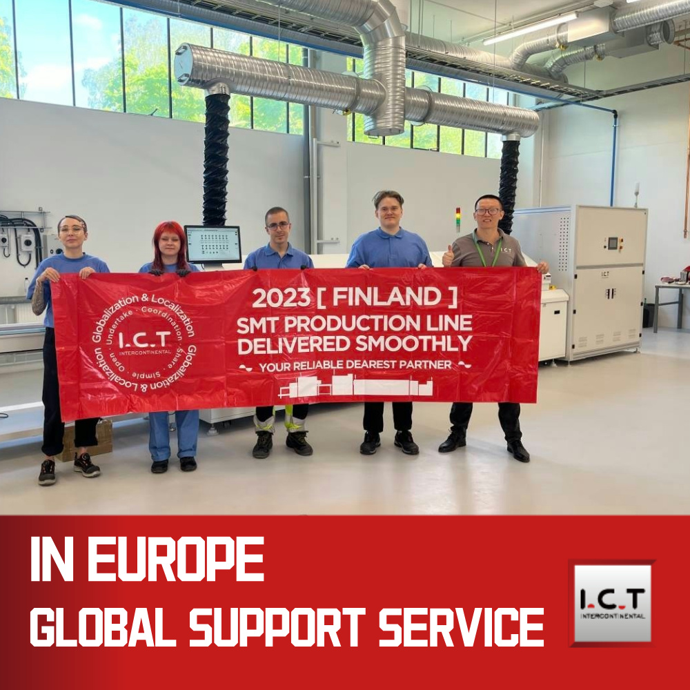 I.C.T | SMT Line Стандартна автоматична машина за печат със спрей за шаблонна паста