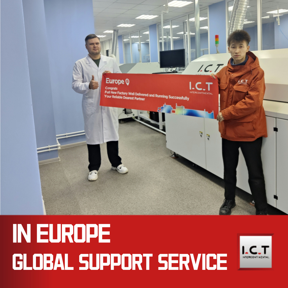 I.C.T | 10 зони Pick and Place Solering SMT машина LED фурна