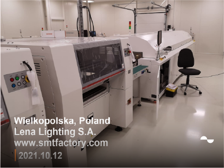 SMT производствена линия за LED лещи в Полша