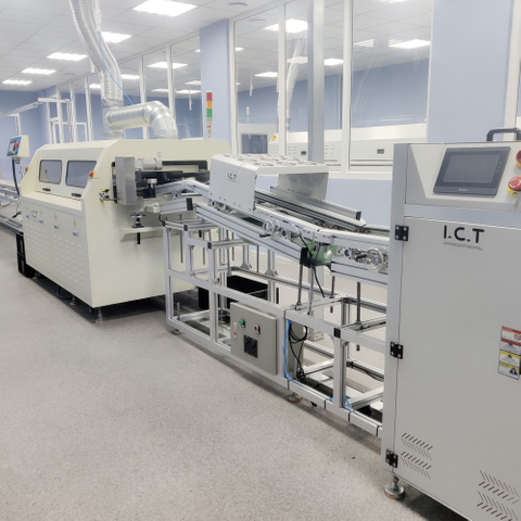 I.C.T | Машина за вълново запояване с флюс за големи части на печатни платки 