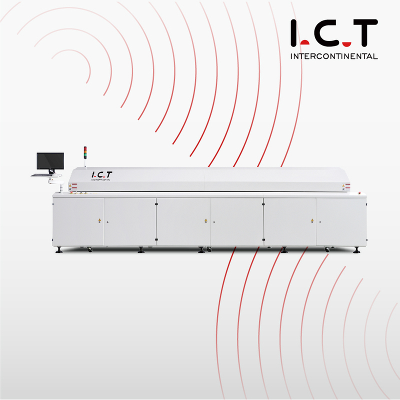 LED Nitrogen Reflow Wave Oven SMD отопление, PCB Reflow Oven 450 ширина, SMT Solder Reflow Oven Цена