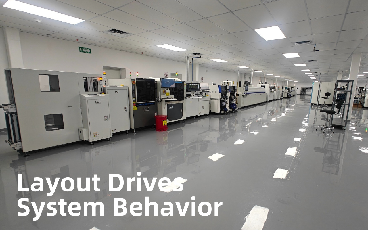 2. Оформлението на SMT линията определя повече от площта на пода