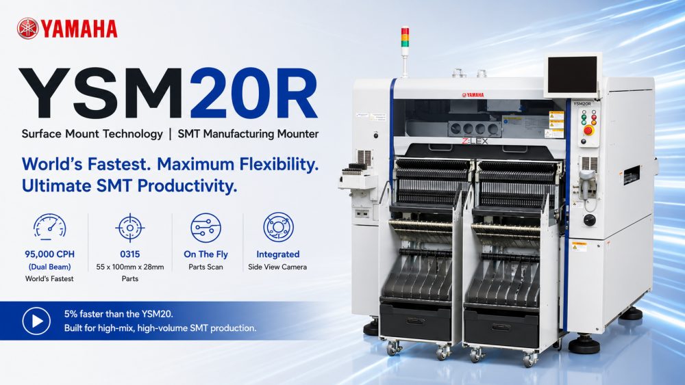 Модулна машина за монтиране на чипове Yamaha Smt Line YSM20R