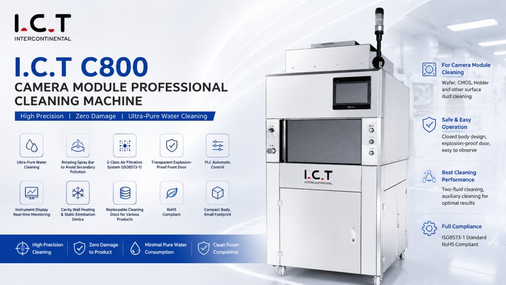Машина за почистване на модула на камерата I.C.T-C800 
