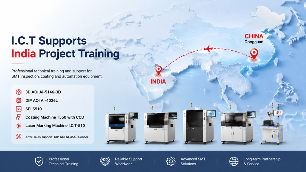 I.C.T Осигурява техническа поддръжка за обучение за India SMT Inspection and Automation Project.jpg