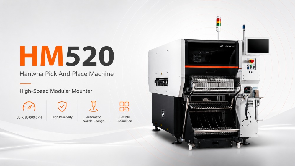 HM520 Hanwha машина за избор и поставяне